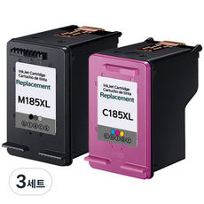 훼이머스신곡점 삼성 INK-M185 INK-C185 호환잉크 특대용량 SL-J1680 SL-J1683 SL-J1685 SL-J1780W SL-J1785W, 세트(검정+칼라)특대용량, 3세트