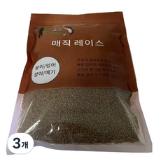Fishing고고 어분성분이 가득 들어있는 잉어/향어/메기 떡밥 매직 레이스, 3개, 500g