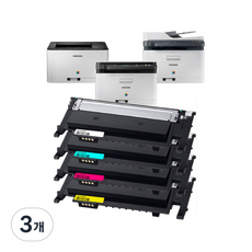 삼성 컬러 프린터 토너 호환 C565FW C565W, 3개, 검정 파랑 빨강 노랑 4색 묶음 P515C