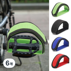 픽시 자전거 페달 스트랩 범용 자전거 페달 바인딩 벨트, 6개, 푸른 색