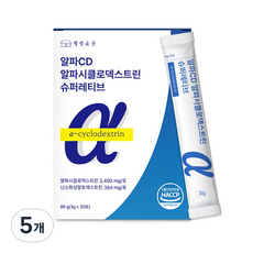 웰빙곳간 알파CD 알파시클로덱스트린 슈터레티브, 5개, 30회분