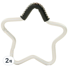 버기가드 유모차 가방걸이 후크 스타 하트, 스타실버, 2개