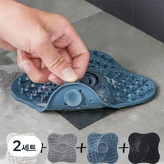 TPR 배수구 냄새차단 방지망 욕실 주방, 2세트, 4개입