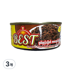 미얀마 베스트 프라이드 새우 발라총 / Myanmar Best special Fried Balachong, 3개, 170g