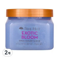 공식몰 트리헛 시어 슈가 각질케어 바디스크럽 엑소틱블룸, 510g, 2개