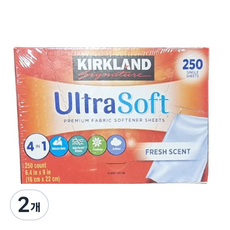 커클랜드시그니춰 드라이시트 시트형 섬유유연제 본품, 2개