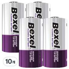 벡셀 망간 C형 건전지 / R14, 10개, 2개입
