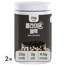 플라이밀 블랙 흑임자 고단백 쉐이크, 630g, 2개