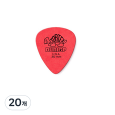 던롭 Tortex Standard 기타픽크 0.60mm, 20개
