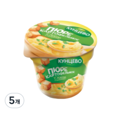 쿤체보 감자퓌레 양파 크래커맛 매쉬드 포테이토 40g, 5개
