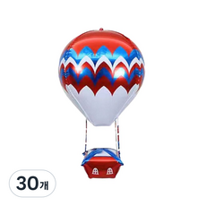 애니파니 파티 행사 장식 열기구 호일 알루미늄 풍선, 30개, 샤인레드