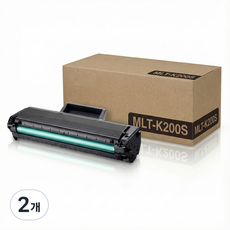 삼성정품벌크 MLT-K200S SL-M2030 M2080 M2033W M2035, 2개, 검정