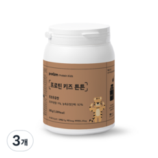 프로티즘 키즈 단백질 아연 어린이 면역 프로틴 튼튼 쉐이크 초코우유맛 초유 분말 파우더 14회분, 3개, 280g