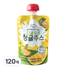 감귤 담은 청귤 주스 제주산 NFC % 착즙주스 어린이간식 학교간식 교회간식, 120개, 100ml