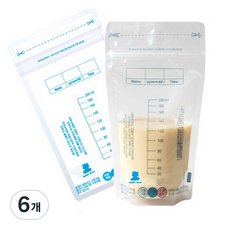 변온모유저장팩(200mm), 6개, 30매