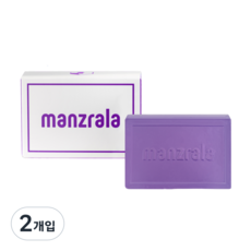 맨즈랄라 올인원 퍼플 샤워바 남녀공용 향수 퍼퓸 샤워 세수 목욕 비누, 120g, 2개입