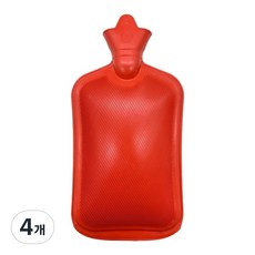 살림즈 심플 보온 물주머니 퍼그레이 2L, 4개