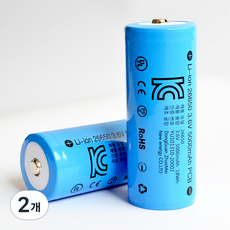 치프몰 26650 5000mAh 리튬이온 배터리, 2개
