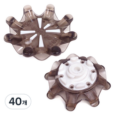 예코 골프화 징 스파이크 교체 FT3.0 타입, M(블랙+화이트), 40개