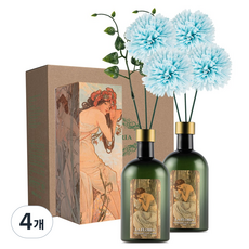 라플로리아 꽃 디퓨저, 4개, 500ml, S6.다시한번힘내요향/B2.국화(중)-L12/스카이