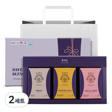 [본사직영] 다예 블렌딩 슬림티 3종 차 선물세트 쇼핑백+히비스커스 레몬밤+우롱 보이+호박 팥 옥수수수염, 2세트