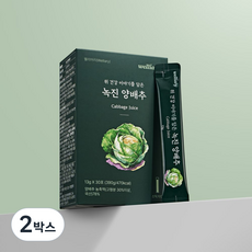 웰리어리 녹진 양배추 농축액 스틱 유기농 양배추즙 액기스, 2박스, 390g