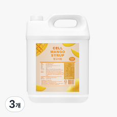 셀 대만산 망고시럽 망고베이스, 3개, 2.5kg