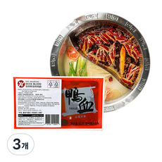 (배터짐) THE HWAPUNG 실온 살균 오리선지 야쉐 오리피 마라탕 훠궈, 300g, 3개