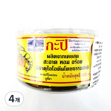 태국 가피 쏠티드 쉬림 페이스트 / SALTED SHRIMP PASTE, 400g, 4개