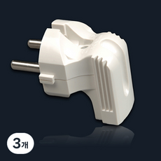 현대일렉트릭 ㄱ자형 무접지 플러그, 3개