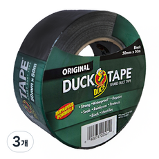 덕테이프 오리지널 블랙 50mm x 50M, 3개
