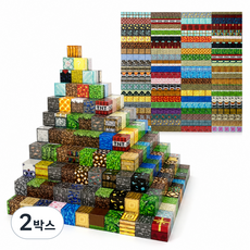 멀티 브랜드 호환용 저자력 랜덤 자석 블럭 벌크 KC 마크 마그네틱 블럭 장난감, 2박스, 400피스호환
