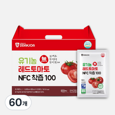 DDAKJOA 유기농 레드토마토 NFC 착즙 100, 60개, 80ml