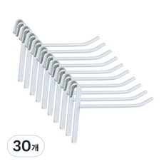 철망용 실걸이 휀스망 후크 진열대 상품걸이, 30개, 10cm 화이트