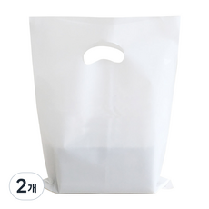 성원포장 무지 비닐가방 30X40cm 100매 쇼핑백, 2개, 백색