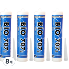 퀵마켓 욕실용 실리콘 바이오 707(노즐 포함 안전포장), 8개