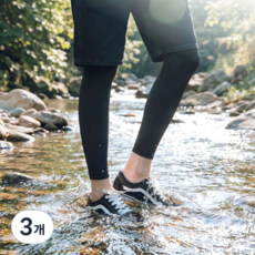 한스터프 남자 다리토시 종아리쿨토시 무릎쿨토시, 블랙(본품만), 3개