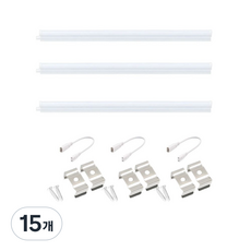 JG라이팅 (정품) 고급 간접조명용 T300mm 5W 6500K 형광등색 주광색 220V, 15개