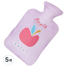 토비 대형 푸르츠 보온 물주머니 커버 2L 세트 애플 퍼플, 5개