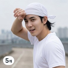 올인원 360도 쿨링 에어 초경량 망사 두건, 5개, 올인원 쿨링 에어 화이트(CA-01W)