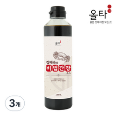 [올타] 김혜숙 조리기능장의 비법 만능 간장소스, 3개, 500ml