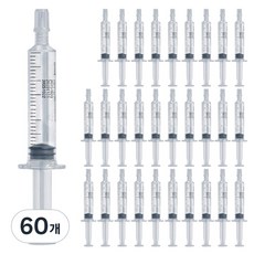 HP 일회용 멸균생리식염수 염화나트륨액 주사기형 10ml, 60개