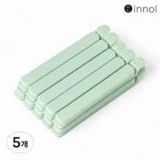 이놀 다용도 밀폐 집게 10P 과자봉지 음식봉지 집게 비닐집게, 그린 10P [BOM919], 5개