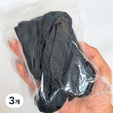 골지 납작 허리고무줄 바지고무줄 고무밴드, 3개, 15MM(블랙) 10yard