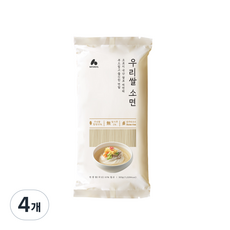 네이처빌 우리쌀소면, 4개, 300g