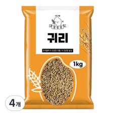 [100% 국산 햇곡] 생산일이 명확한 국산 쌀귀리, 1kg, 4개