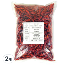국내 세척 건조 베트남 건고추 페페론치노 대용, 2개