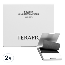 테라픽 파우더 오일 컨트롤 페이퍼, 2개, 100매입