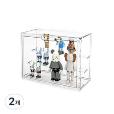 HK.sell 베뉴 피규어 보관함 다용도 투명 케이스, 2개