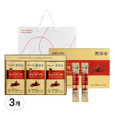 웰니스바이오 6년근 홍삼 진액 365 +쇼핑백, 3개, 300g